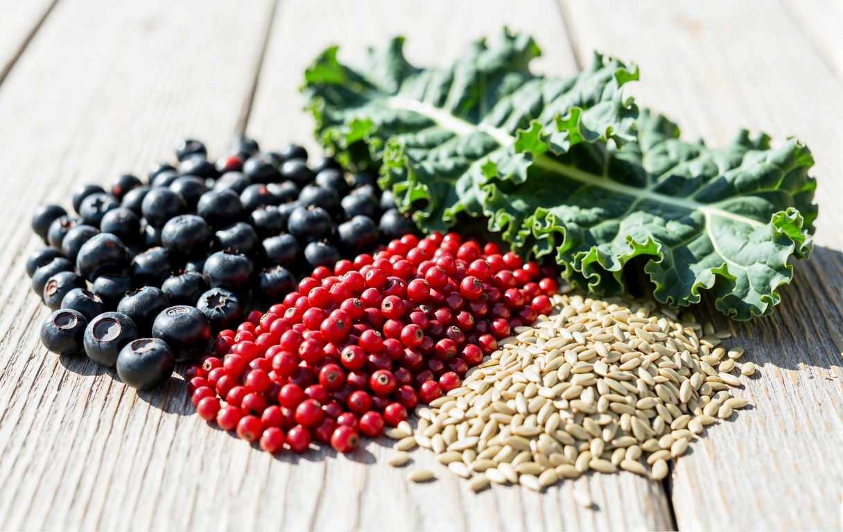 Diverse superalimente colorate